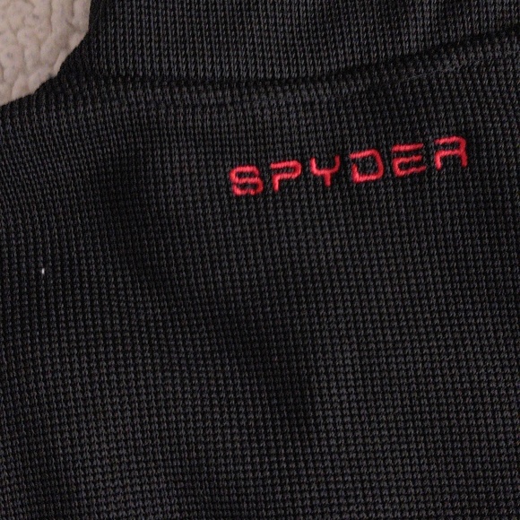 Spyder Youth Large 14/16 Full Zip Red Black Fleece Long Sleeve Sweater J… - Picture 3 of 16